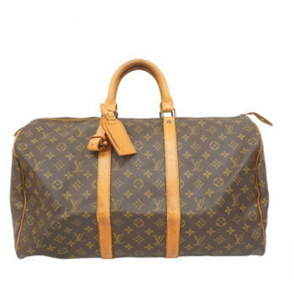 Louis Vuitton Monogram Keepall Boston Bag Brown - Picture 1 of 9